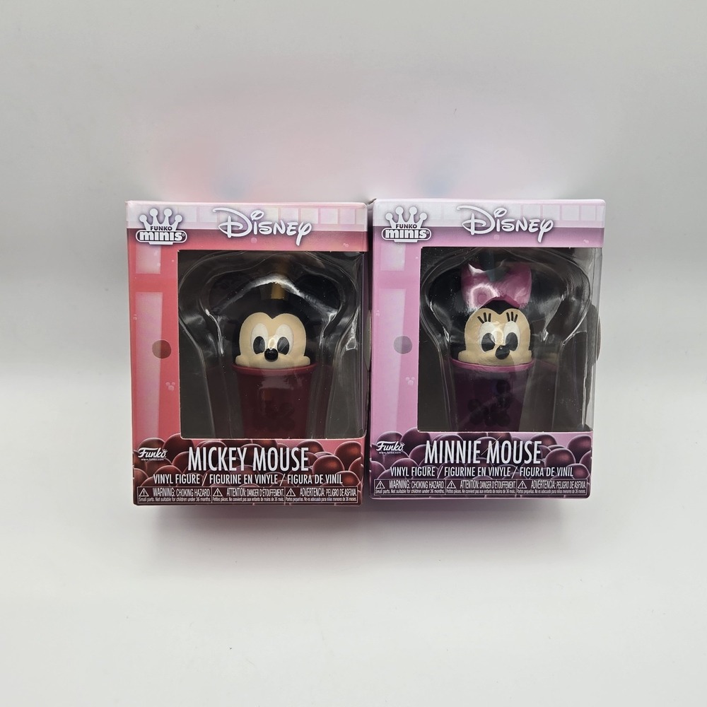 Funko Minis Disney Mickey Mouse Minnie Mouse Boba Vinyl Figures 2 Pack NEW